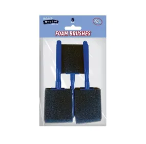 Mont Marte Foam Hobby Brush 50Mont Marte 5pc Poly Bag