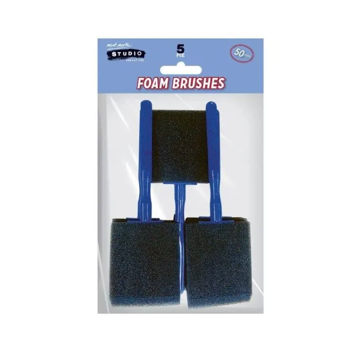 Mont Marte Foam Hobby Brush 50Mont Marte 5pc Poly Bag
