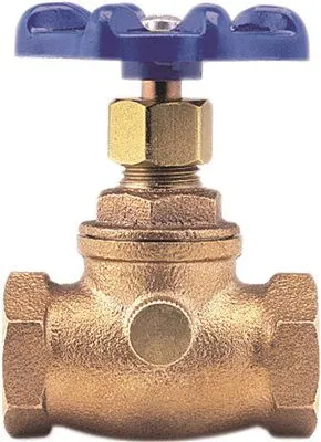 Nibco Straight Pattern Stop & Waste Valve 3/4 Inch  Fip X 3/4 Inch  Fip Lead Free