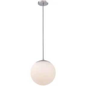 Niveous 10 In LED Pendant Light Nickel Finish