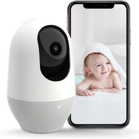 nooie 1080P Home Security Camera, Motion Tracking, Super IR Night Vision, Works with Alexa, Two-Way Audio, Motion & Sound Detection  (Refurbished)