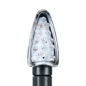 Oxford Arrow Indicator Black shortstem Clear Lens Motorcycle Lights