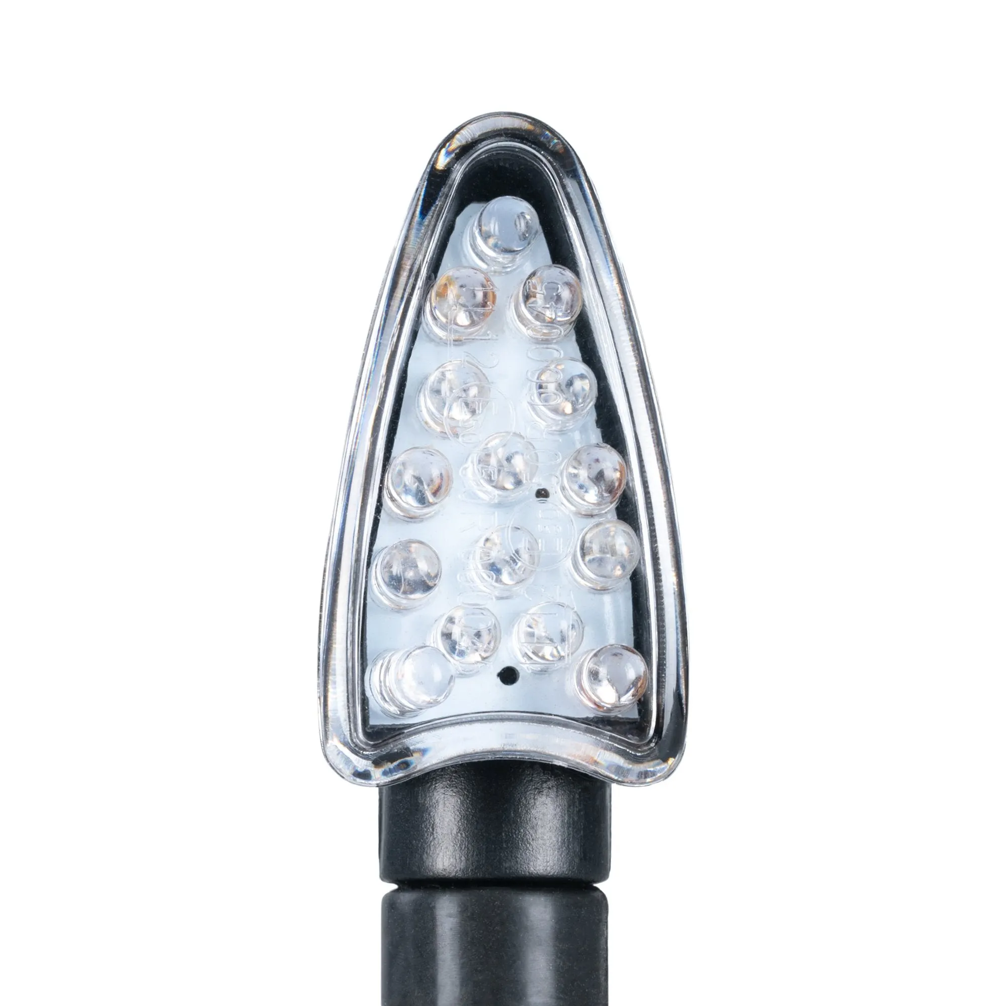 Oxford Arrow Indicator Black shortstem Clear Lens Motorcycle Lights