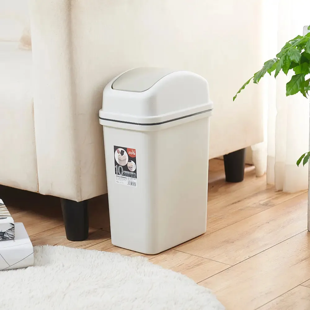 Plastic Swing Top Dustbin | G2610 | 10L | Swing Top Waste Bin | Trash Bin | Plastic Bin