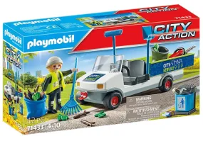 Playmobil - 71433 | City Cleaning: Street Cleaner with e-Vehicle