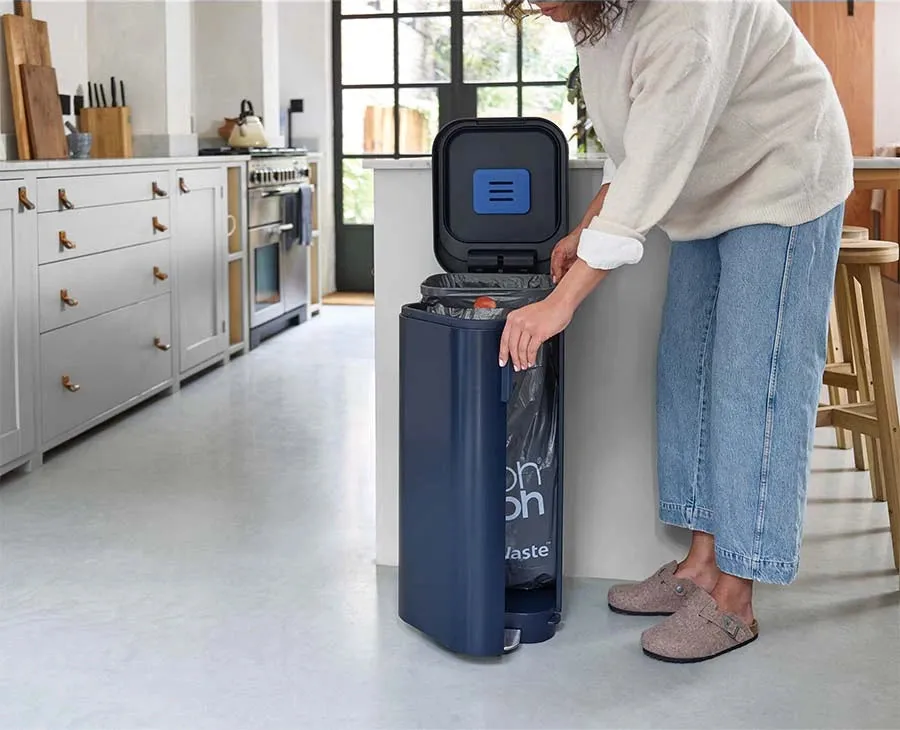 Porta™ 40L Easy-empty Blue Pedal Bin