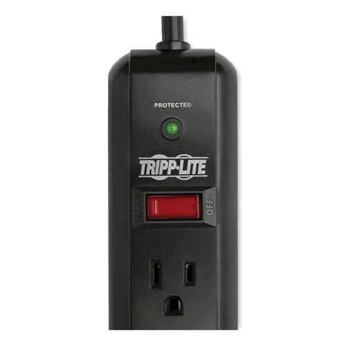 Protect It! Surge Protector, 7 Ac Outlets, 12 Ft Cord, 1,080 J, Black