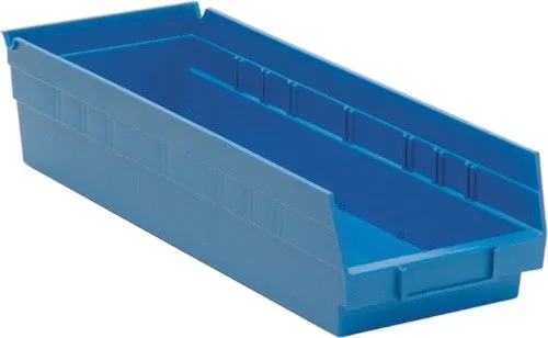 Quantum QSB104 Economy Shelf Bins, 6.63" x 17.88" x 4"