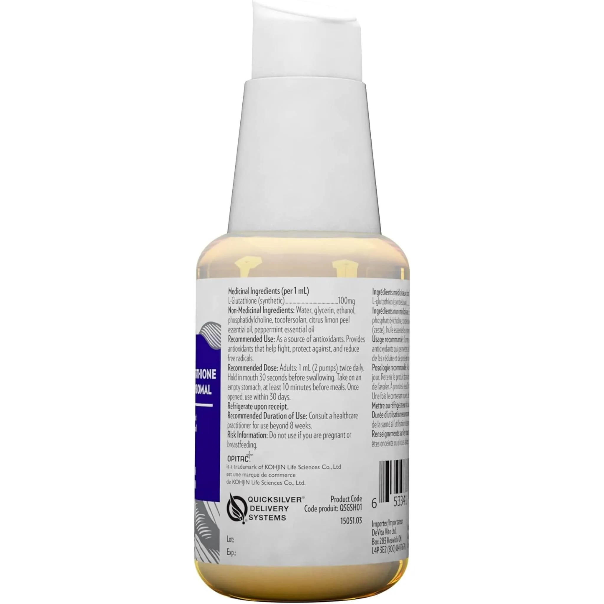Quicksilver Scientific Liposomal Glutathione, 50ml