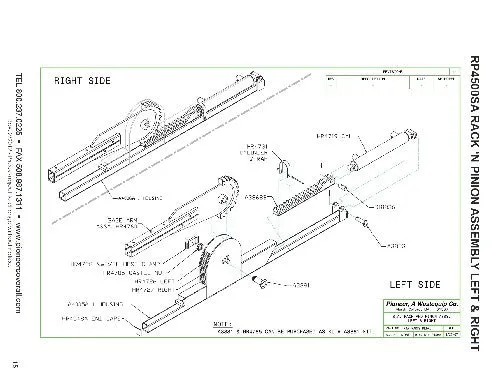 Rack N' Pinion® RP4500SAR/SARG
