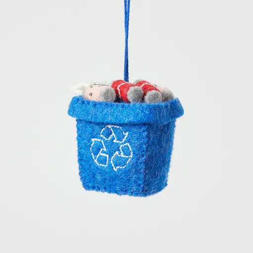 Recycling Bin Ornament