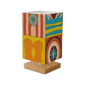 Retro Groovy Nightstand Lamp 70s Aesthetic LED Table Light