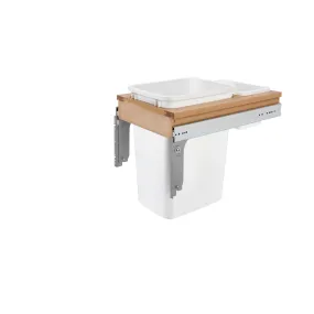 Rev-A-Shelf / 4WCTM-12DM1-343-FL / Wood Top Mount Pullout Single Trash/Waste Container