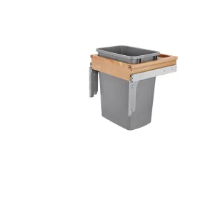 Rev-A-Shelf / 4WCTM-1816DM-1 / Wood Top Mount Pullout Single Trash/Waste Container with Reduced Depth