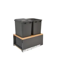 Rev-A-Shelf / 5LB-1850OGMP-213 / Legrabox Pullout Double Waste/Trash Container for Full-Height Cabinets w/ Soft-Close
