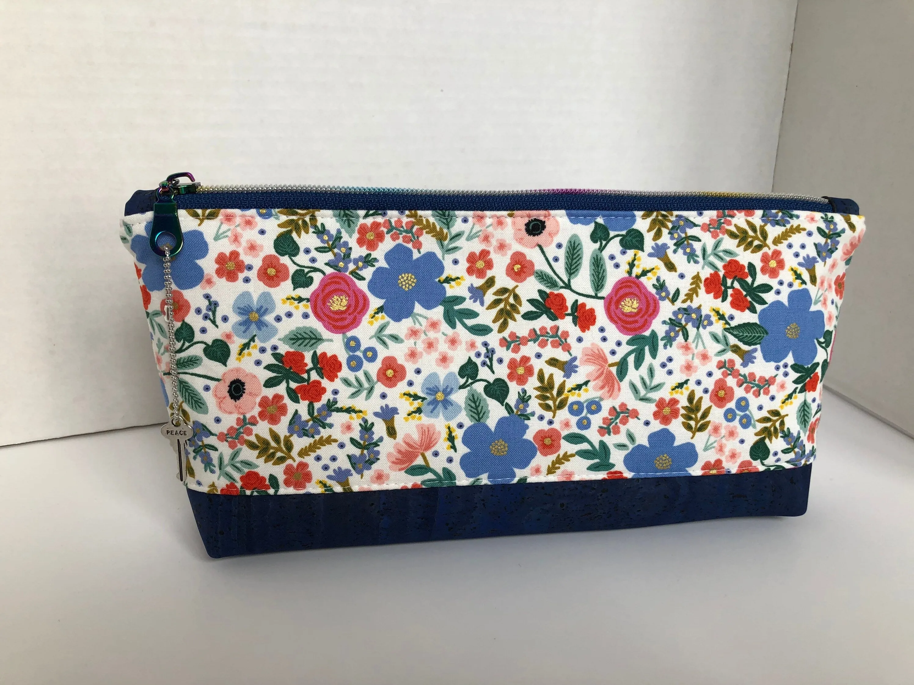 Rifle Paper Co Floral Essential Oil Pouch, Nail Polish Zipper Pouch, Waterproof Cosmetics Bag