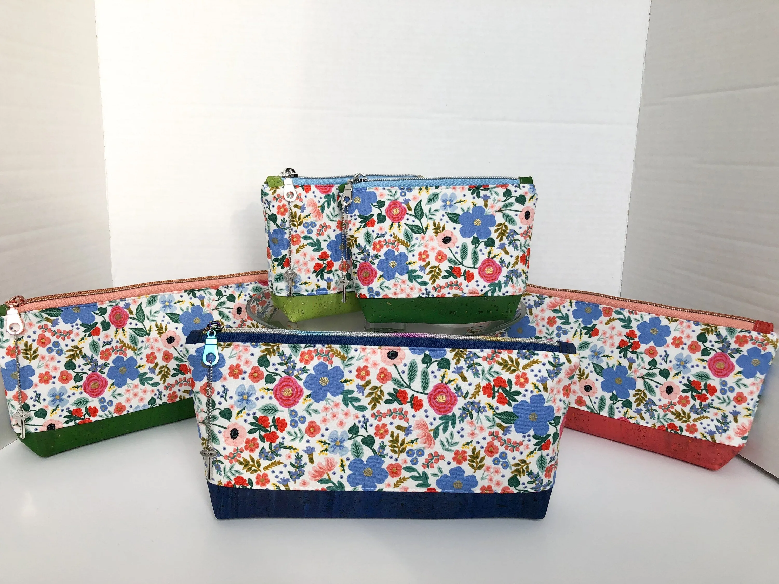 Rifle Paper Co Floral Essential Oil Pouch, Nail Polish Zipper Pouch, Waterproof Cosmetics Bag