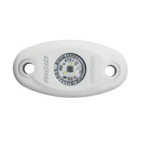 RIGID A-Series LED Light Low Power Cool White White Housing Single