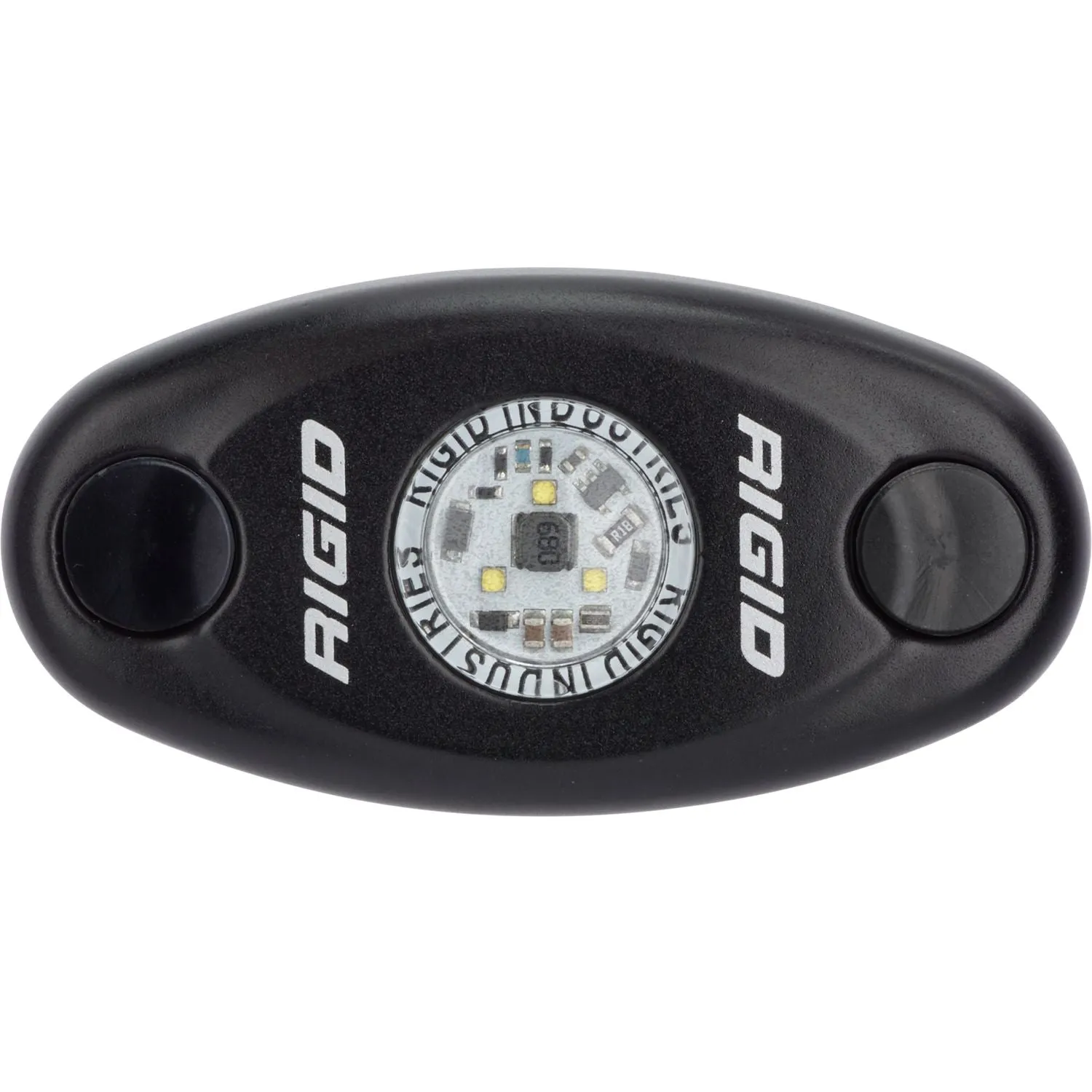 RIGID A-Series LED Light Low Power Natural White Black Housing Single