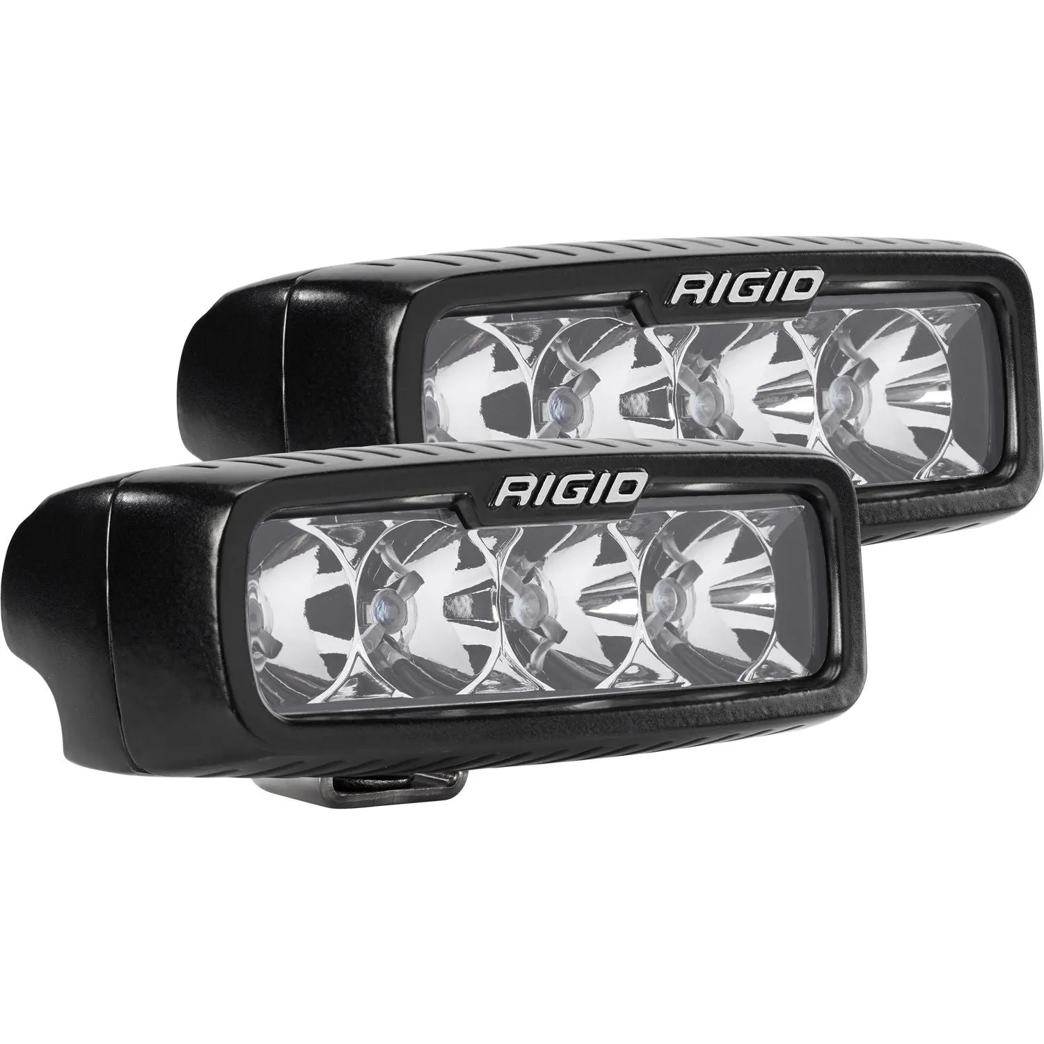 RIGID SR-M Series PRO Flood Optic Surface Mount Black Housing Pair