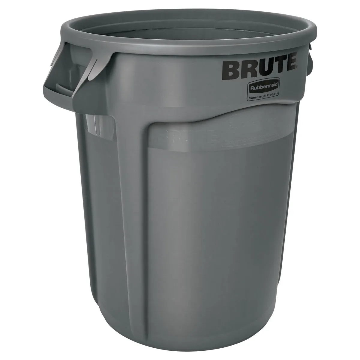 Rubbermaid® Brute® 32 Gallon Gray Round Vented Trash Can