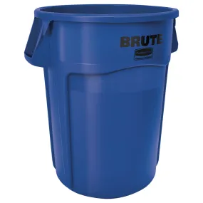 Rubbermaid® Brute® 44 Gallon Blue Vented Trash Container