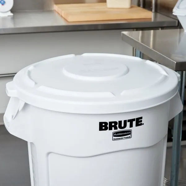 RUBBERMAID BRUTE LID FOR 20 GALLON TRASH CAN - WHITE