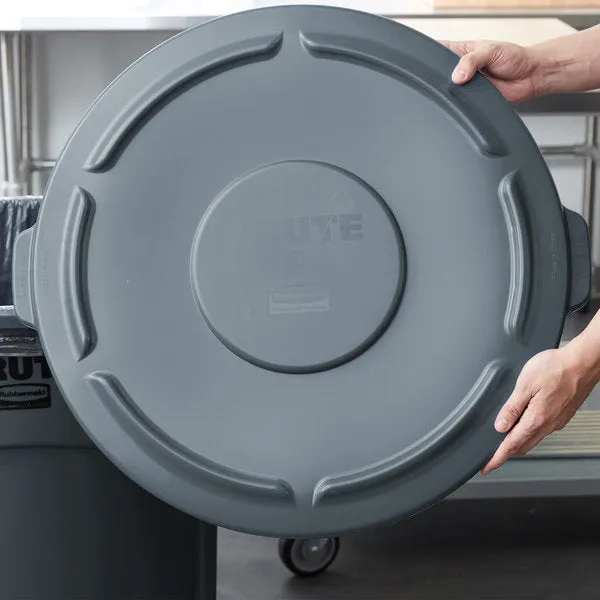 RUBBERMAID BRUTE ROUND LID FOR 55 GALLON CONTAINER - GRAY