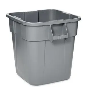 RUBBERMAID BRUTE SQUARE TRASH CAN - GRAY