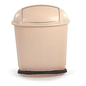 RUBBERMAID PEDAL ROLL TOP CONTAINER - BEIGE