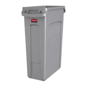 Rubbermaid® Slim Jim® 23 Gallon Gray Vented Trash Can
