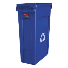 Rubbermaid Slim Jim 23 Gallon Rectangular Recycling Bin, Blue