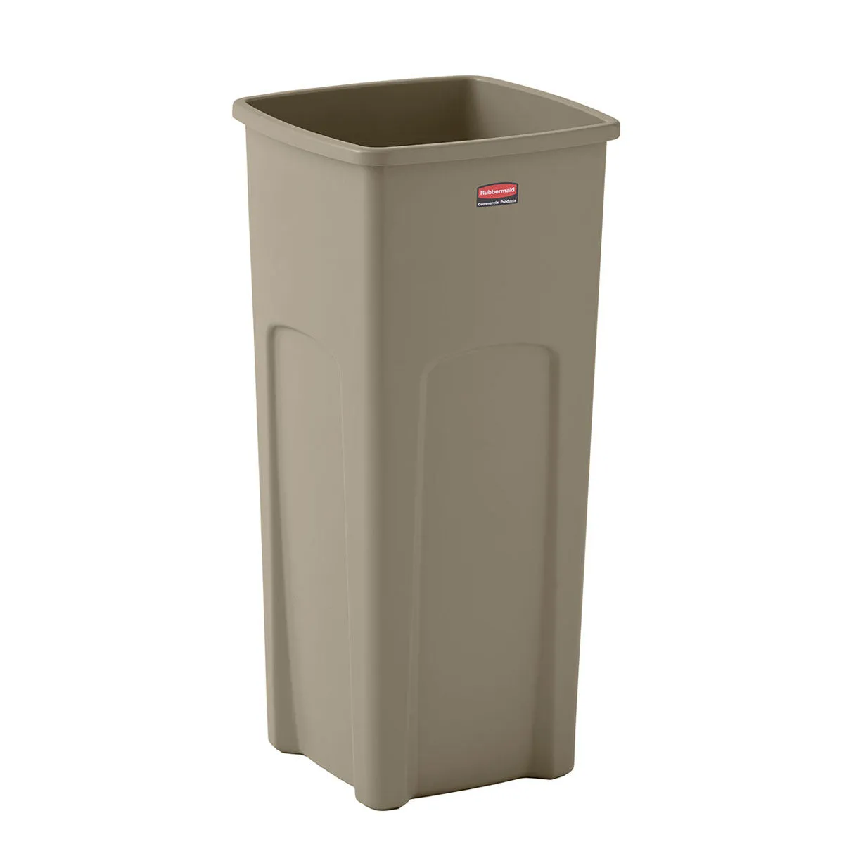 Rubbermaid® Universal 23 Gallon Beige Square Trash Can