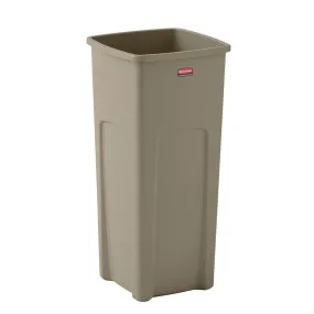 Rubbermaid® Universal 23 Gallon Beige Square Trash Can