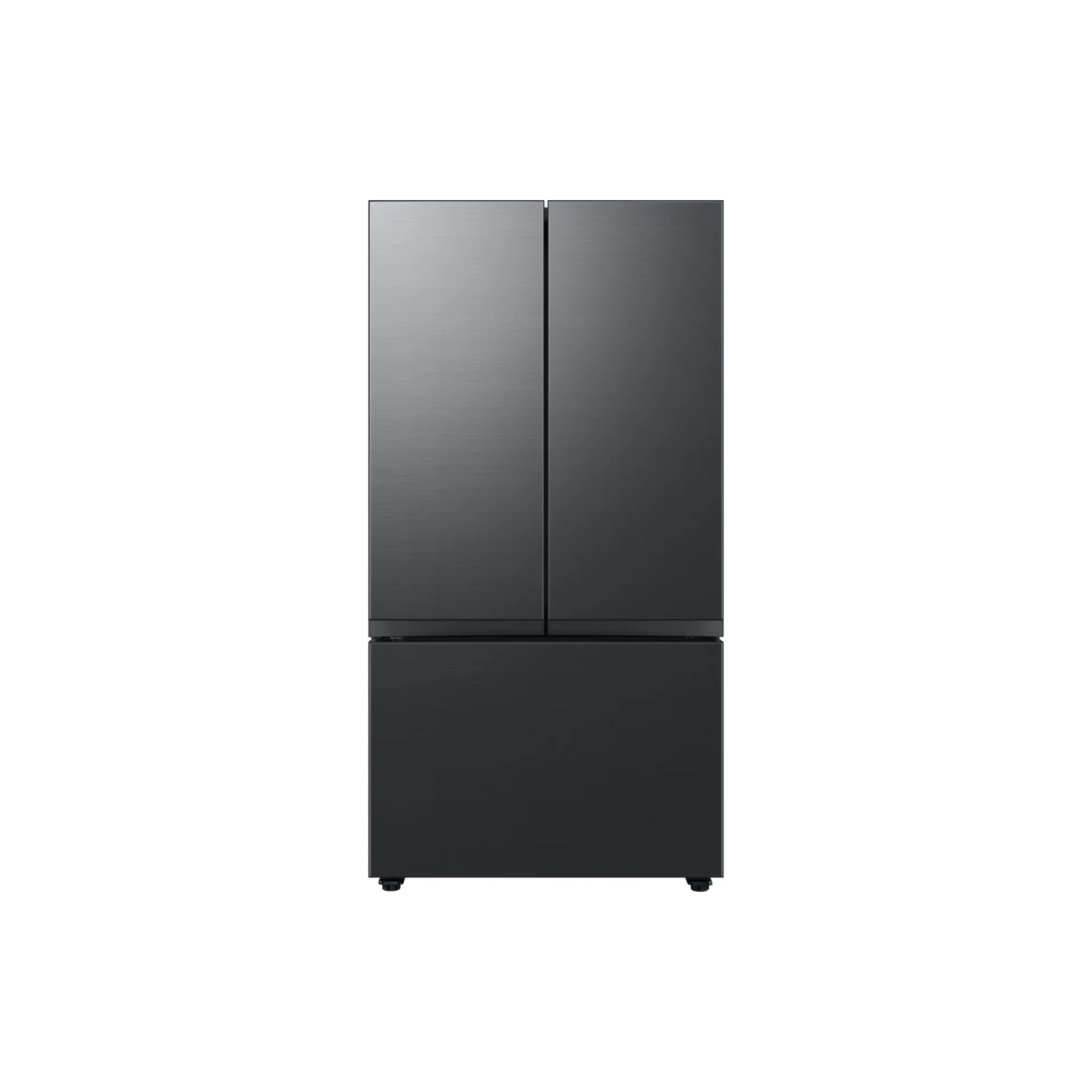 Samsung Bespoke 674L Freestanding French Style Fridge Freezer - Black | RF24BB620EB1EU