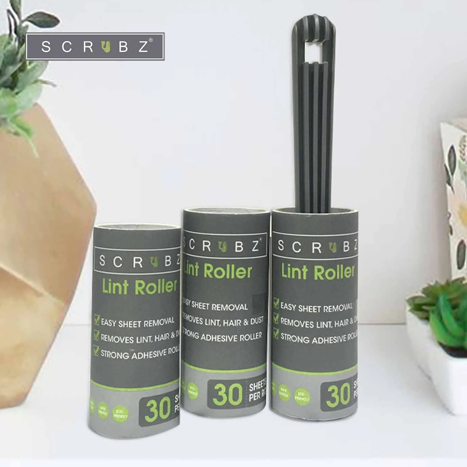 SCRUBZ Premium Lint Roller Set of 3