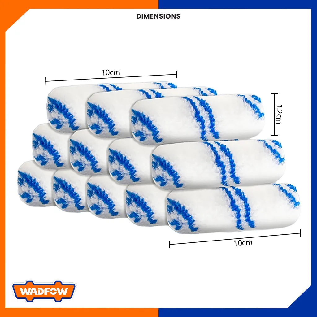 Set of 10pcs 100mm/4inch Cylinder Paint Brush Rollers Cover (indoor walls) WCB4941
