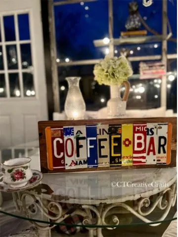Signs made from License Plates