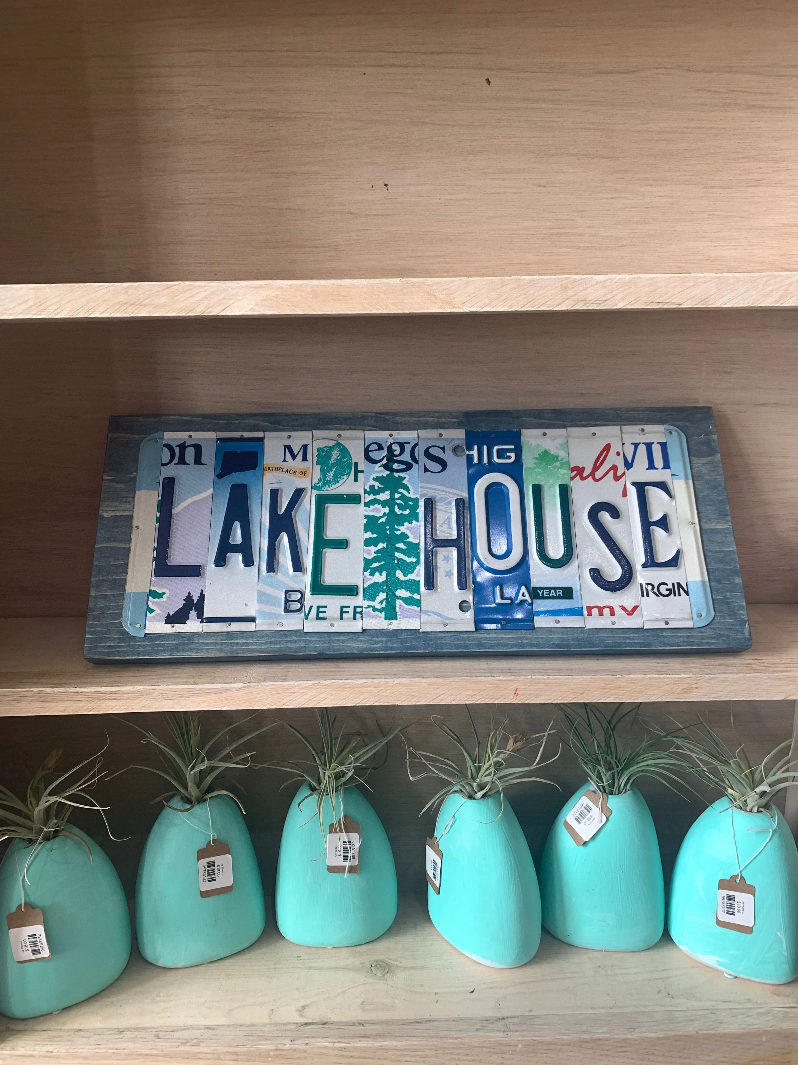 Signs made from License Plates