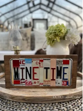 Signs made from License Plates