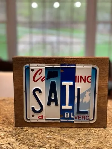 Signs made from License Plates