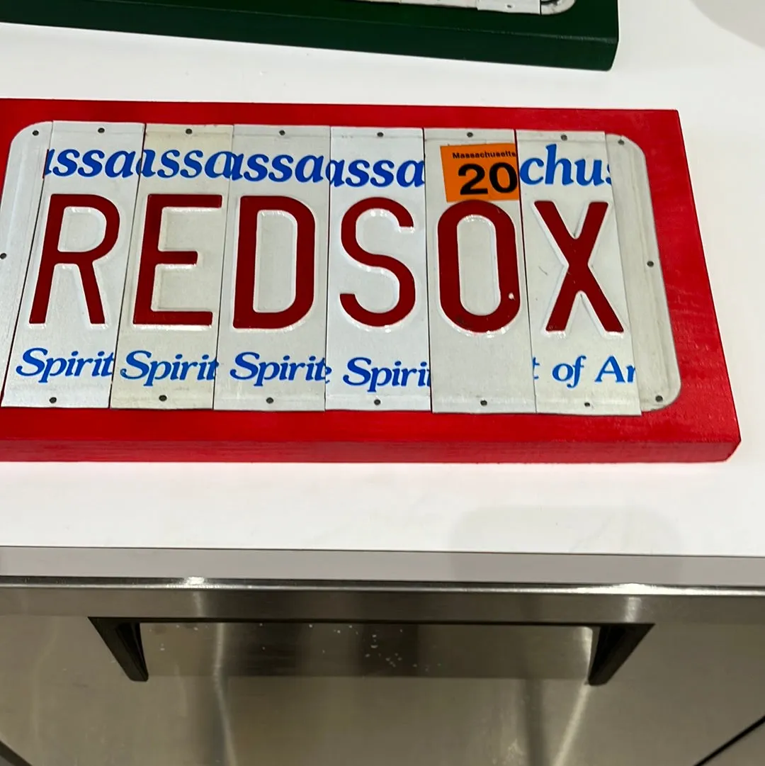 Signs made from License Plates