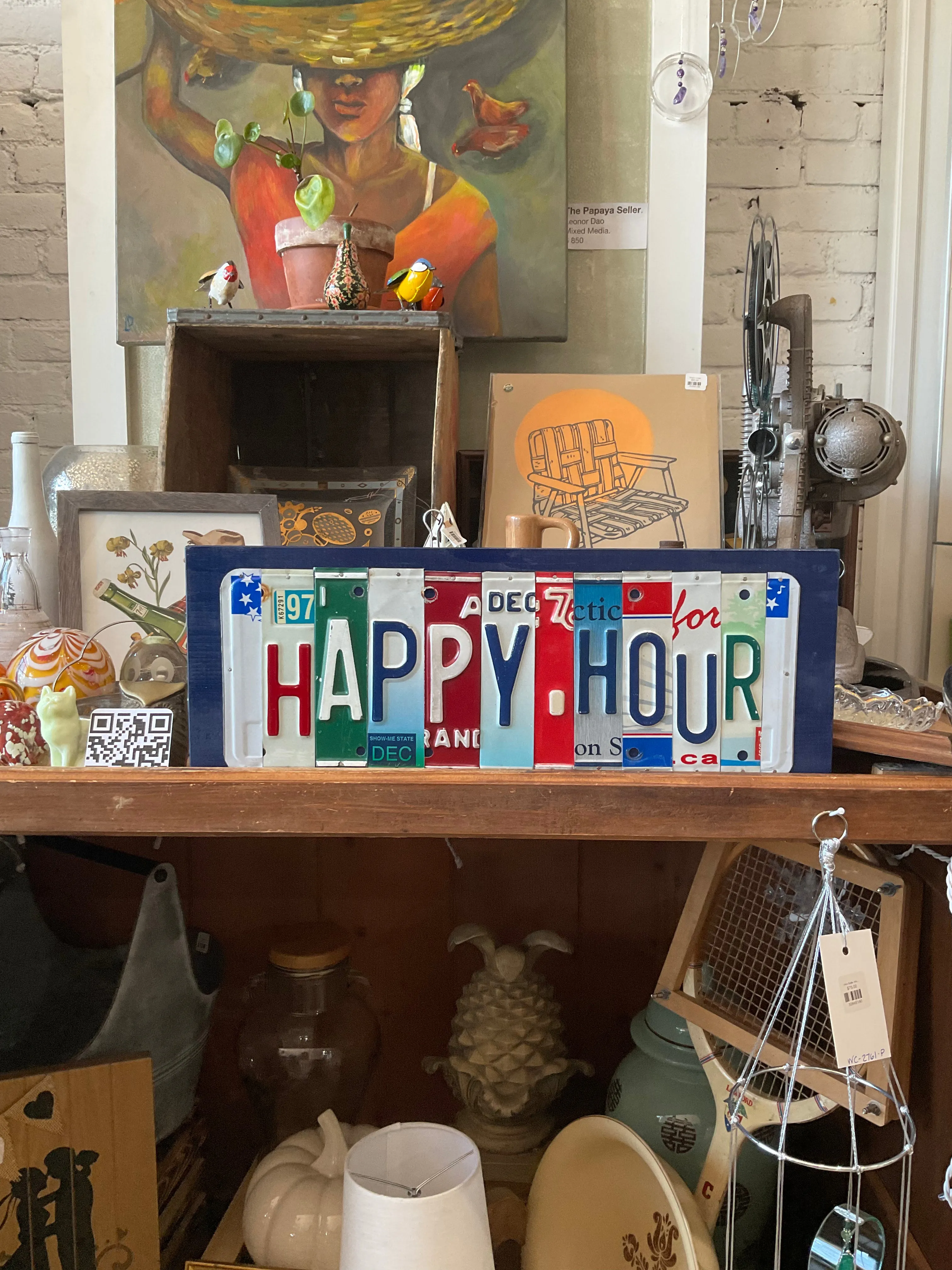 Signs made from License Plates