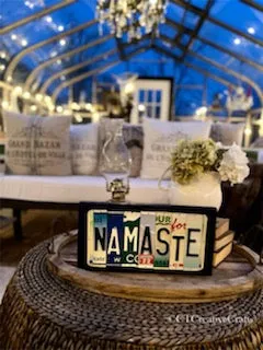 Signs made from License Plates