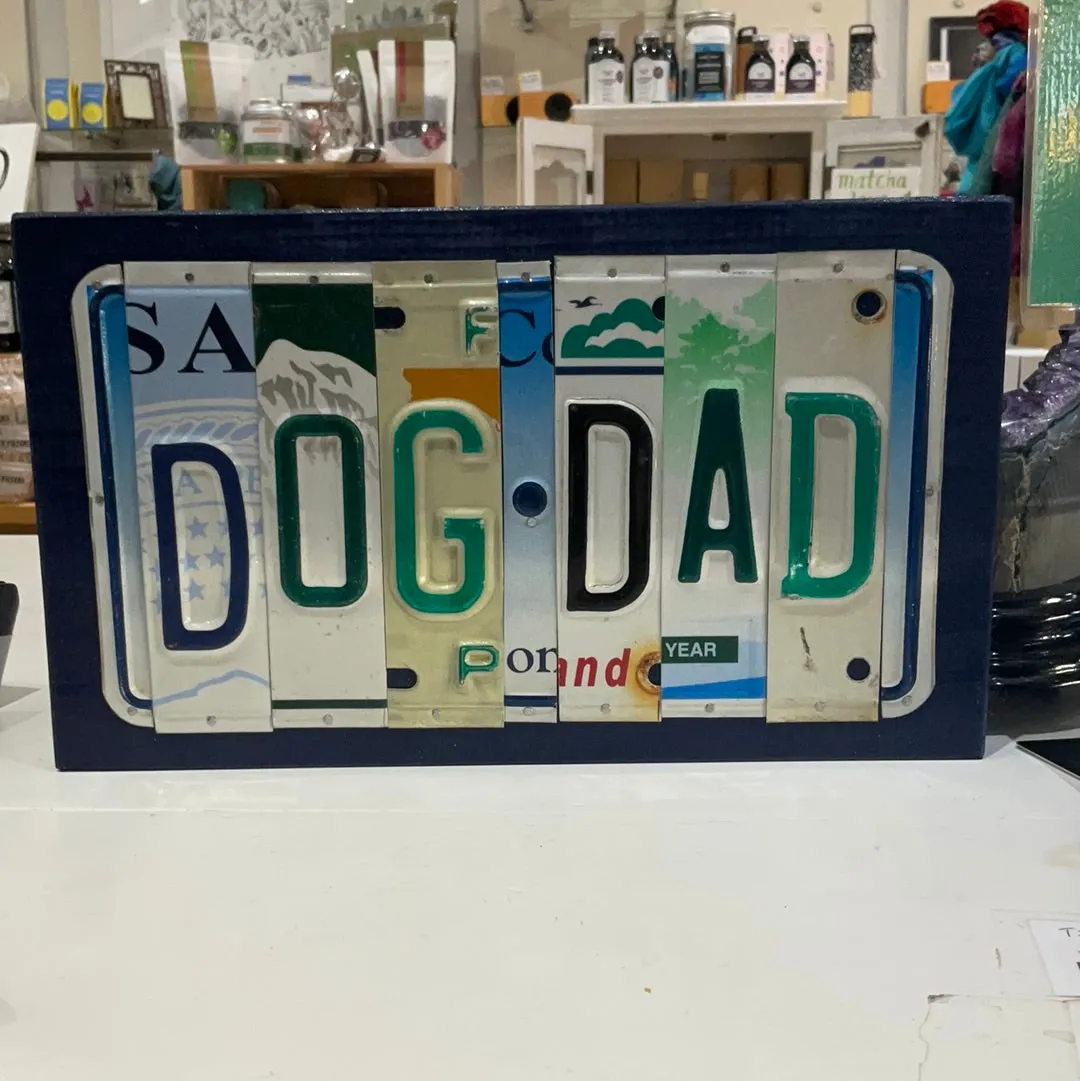 Signs made from License Plates