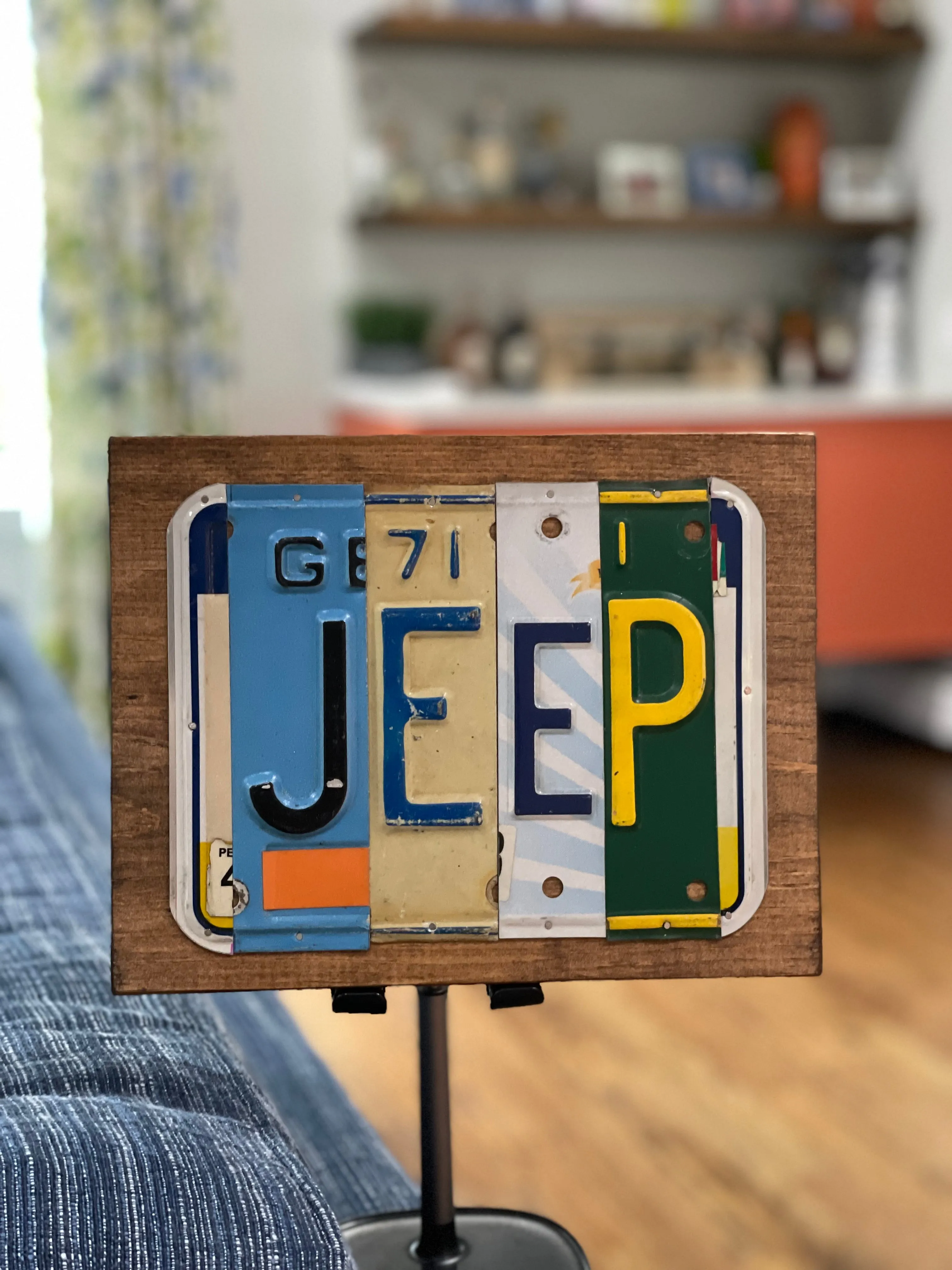 Signs made from License Plates