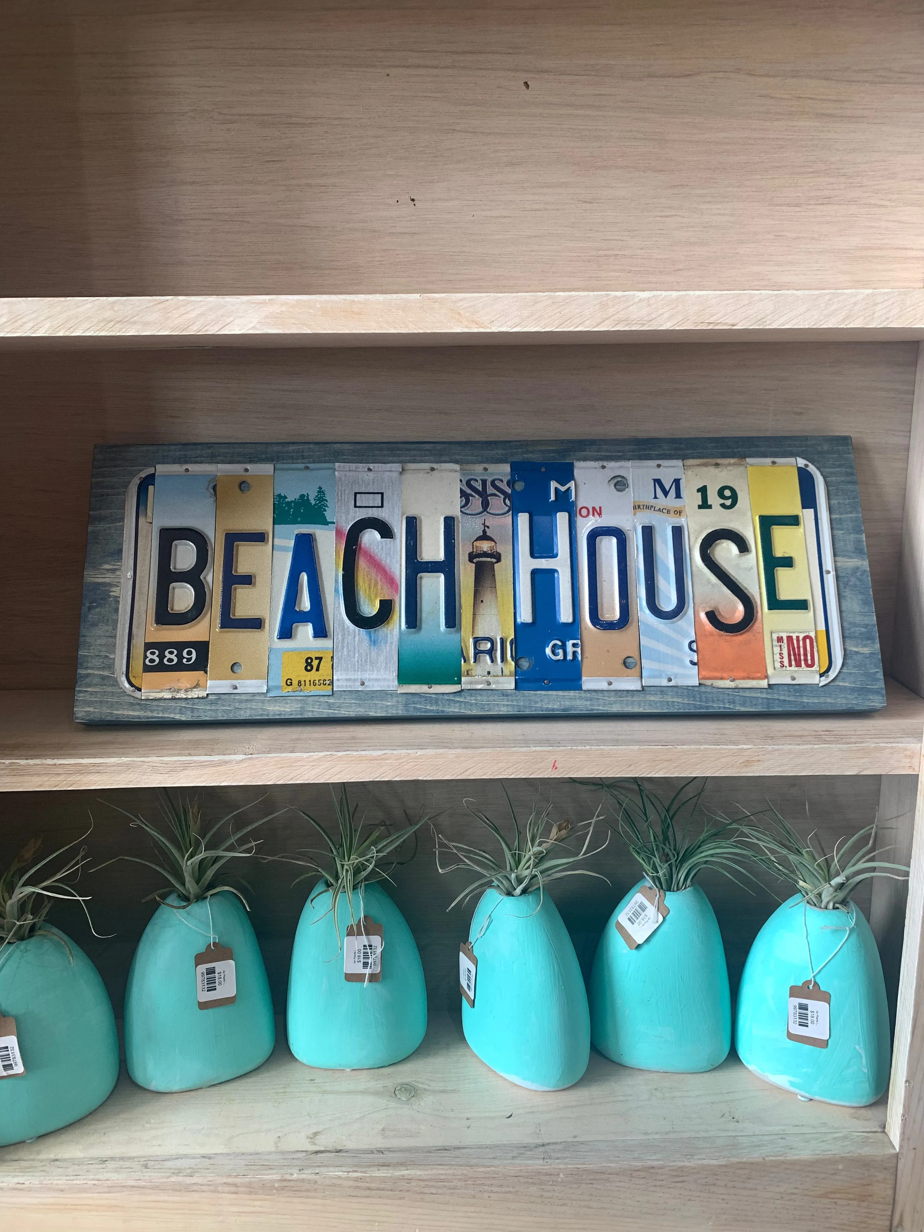 Signs made from License Plates