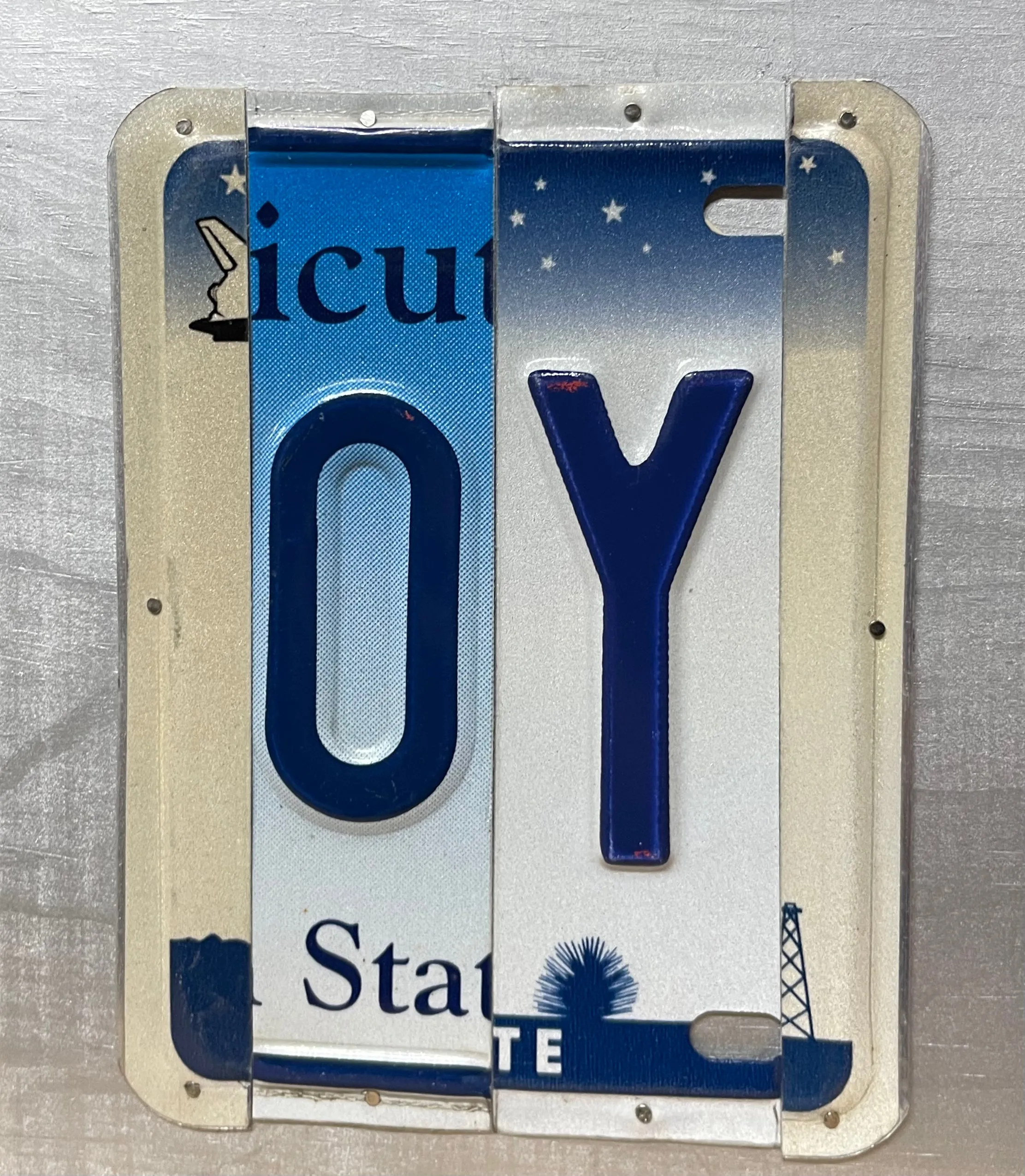 Signs made from License Plates