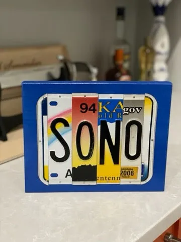 Signs made from License Plates