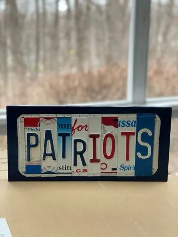 Signs made from License Plates